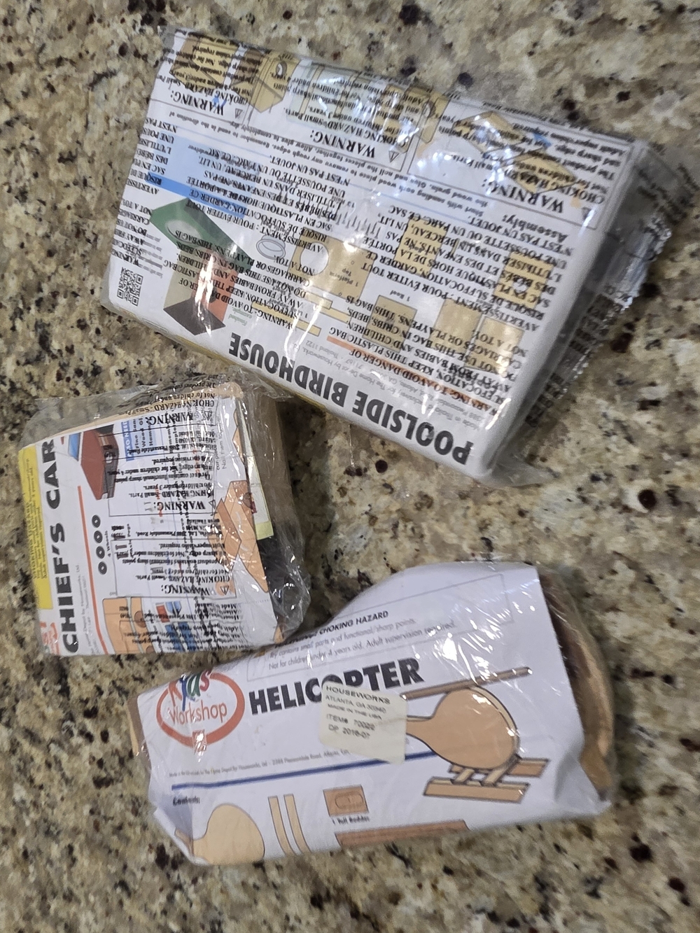 Lot of 3 Home Depot Kids Workshop Craft Kits NEW Sealed Pins DIY Wood Car